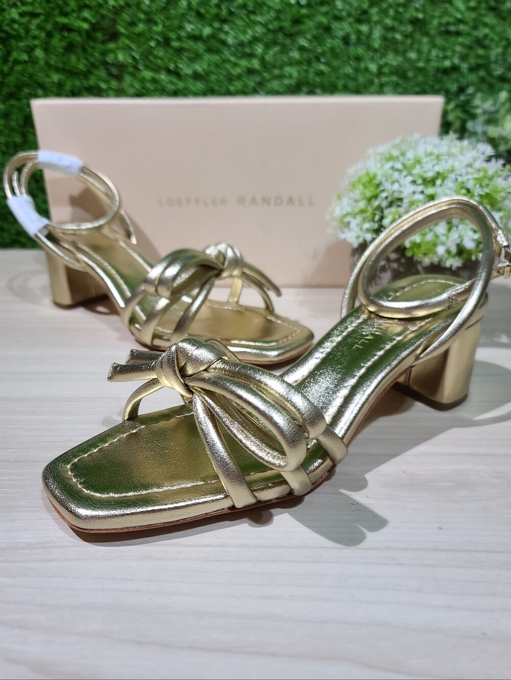 Loeffler Randall Mikel Sandals / Champagne US Women's 6.5 B NEW